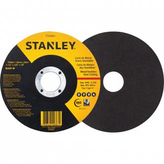 Disco de corte, 114,3 mm x 1,0 mm x 22,2 m, STA8061, STANLEY