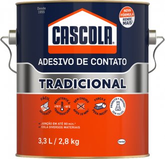 Adesivo de contato cascola sem toluol, 2,8 kg, CASCOLA