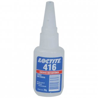 Adesivo instantneo cianoacrilato, industrial, 416, alta viscosidade, 20 g, LOCTITE