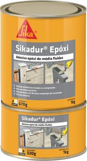 Adesivo epxi bicomponente Sikadur 1,0 kg SIKA