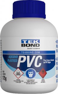 Adesivo para PVC, 175 g, incolor, com pincel, 14101007200 TEKBOND