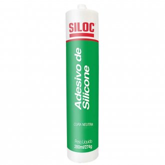 Borracha de silicone neutro, cinza, 274g / 280 ml, SILOC