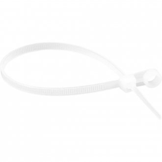 Abraadeira de nylon para parafusos, branca, 220 mm x 4,3 mm, VONDER