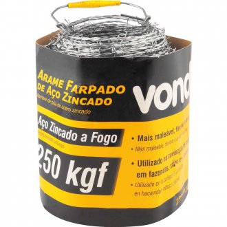 Arame farpado 250 kgf, 100 m, VONDER