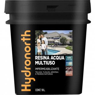 Impermeabilizante multiuso acqua, branco, 18,0 litros, 93167, HYDRONORTH