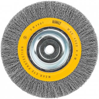 Escova circular de ao, ondulada, 200 mm x 13 mm Furo 5/8 pol, DW497 Dewalt