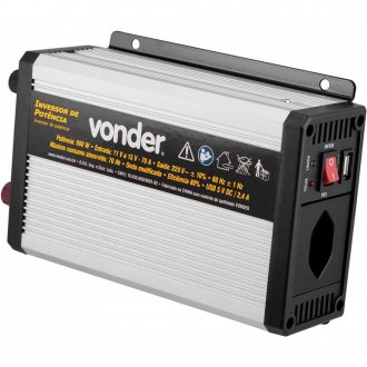 Inversor de potncia 600 W, 12 V DC para 220 V~ VONDER