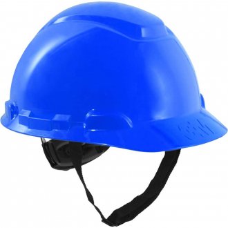 Capacete aba frontal azul claro, com catraca, H-703, HB004726731, 3M