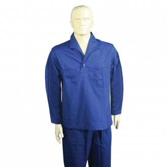 Camisa brim azul, manga longa, tamanho M, 50, sem boto, SANTANENSE UNILEVE WICO