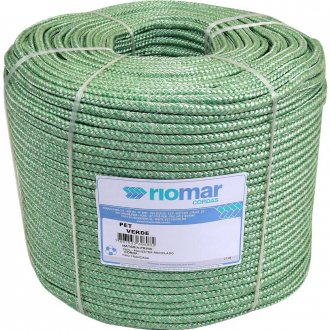 Corda multifilamento tranada, verde, 14 mm x 104 m, 45214031 RIOMAR