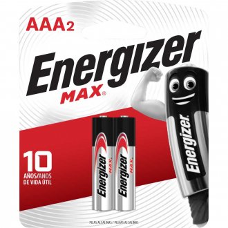 Pilha alcalina palito AAA, 1,5 V, Max 610, ENERGIZER