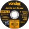 Disco de corte 115 mm x 1,0 mm x 22,23 mm BNV12, VONDER PLUS