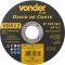 Disco de corte 115 mm x 3,0 mm x 22,23 mm VDR12 VONDER PLUS