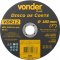 Disco de corte 180 mm x 3,0 mm x 22,23 mm VDR12, VONDER PLUS