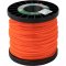 Fio de nylon 3,0 mm x 116 m, laranja perfil quadrado, 7191, EKILON GRASS