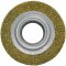 Escova circular de ao, ondulada, 250 mm x 50 mm, furo 19 mm, prensada, fio 0,30 mm Abrasfer