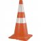 Cone de sinalizao com 75 cm, branco e laranja, padro ABNT PLASTCOR