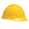 Capacete amarelo, suspenso com ajuste fcil e jugular de tecido, aba frontal, H 700, 3M