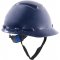 Capacete azul escuro, suspenso com ajuste fcil e jugular de tecido, aba frontal, H 700, 3M