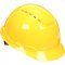 Capacete aba frontal ventilado, amarelo, com catraca, H 702, HB004726855, 3M