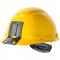 Capacete aba frontal mineiro, amarelo, com catraca, H 702, HB004732473, 3M