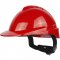 Capacete com aba frontal, vermelho, com catraca e jugular, Milenium, 904912, LIBUS