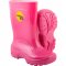 Bota infantil de PVC, rosa, com forro, 20/21, VONDER