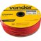 Corda multifilamento tranada 6,0 mm x 165 m, vermelha, em carretel, VONDER